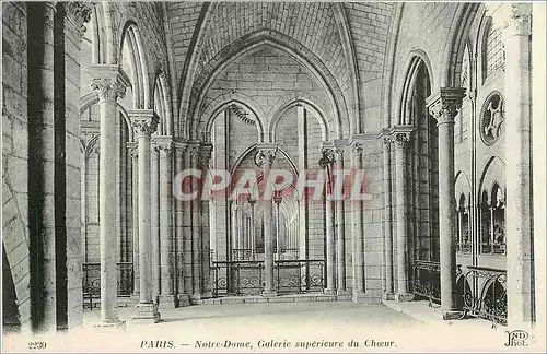 Cartes postales Paris Notre Dame Galerie superieure du Choeur