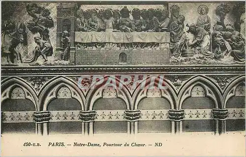 Cartes postales Paris Notre Dame Pourtour du Choeur