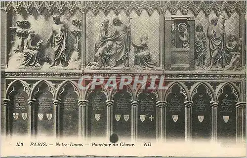 Cartes postales Paris Notre Dame Pourtour du Choeur