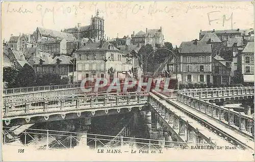 Cartes postales Le Mans Le Pont en X