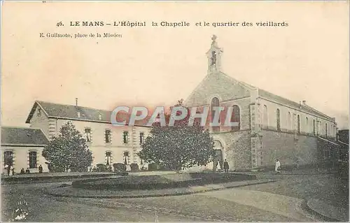 Ansichtskarte AK Le Mans L'Hopital la Chapelle et le quartier des vieillards