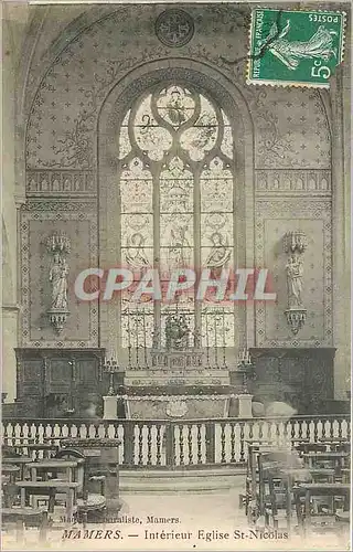Cartes postales Mamers Interieur Eglise St Nicolas