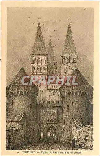 Cartes postales Tournus Eglise St Philibert