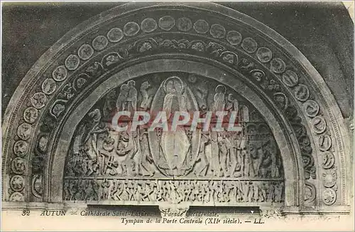 Ansichtskarte AK Autun Cathedrale Saint Lazare Facade Occidentale