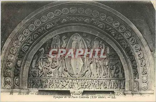 Cartes postales Autun Cathedrale Saint Lazare Facade Occidentale