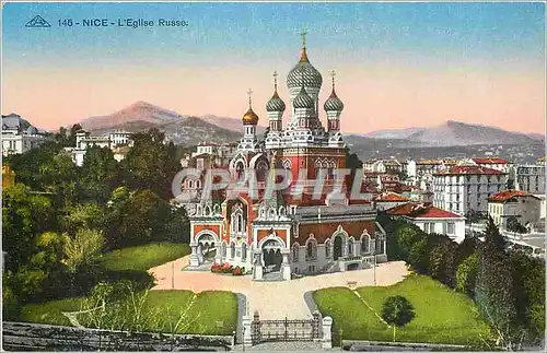 Cartes postales Nice L'Eglise Russe Russie Russia