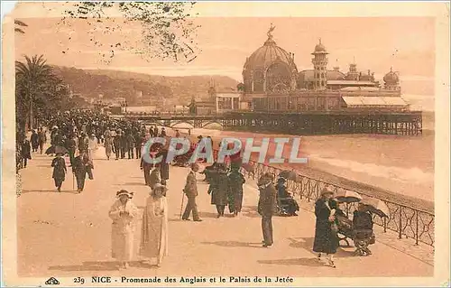 Cartes postales Nice Promenade des Anglais et le Palais de la Jetee