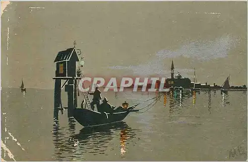 Cartes postales Venise Bateau