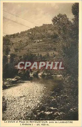 Cartes postales Le Doux et Plage de Retourdour pres de Lamatre Ardeche