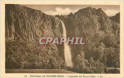 Cartes postales Environs de Vic sur Cere Cascade de Fallitoux