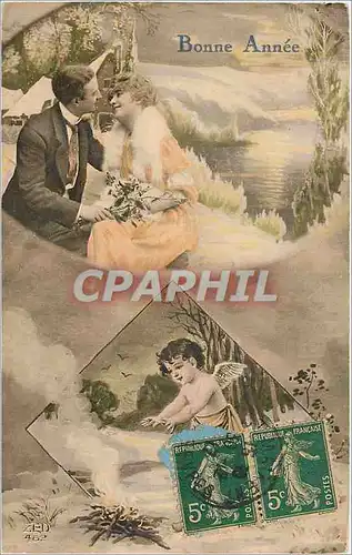 Cartes postales Bonne Annee Femme Ange