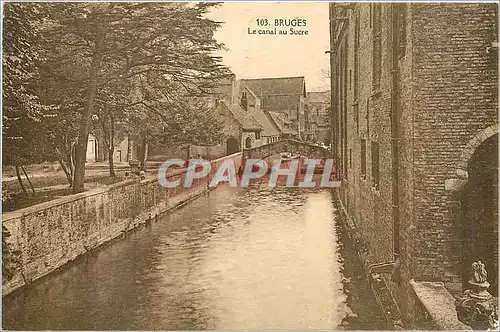 Cartes postales Bruges Le canal au Sucre