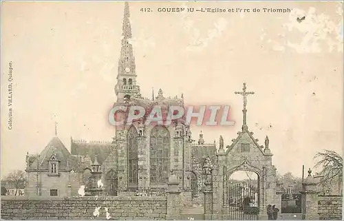 Cartes postales Gouesnou L'Eglise et l'Arc de Triomphe