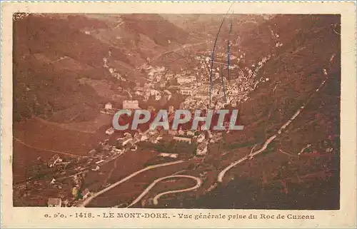 Cartes postales Le Mont Dore Vue generale prise du Roc de Cuzeau