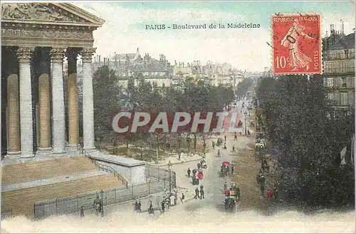 Cartes postales Paris Boulevard de la Madeleine