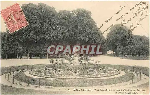 Cartes postales Saint Germain en Laye Rond Point de la Terrasse et Allee Louis XIV