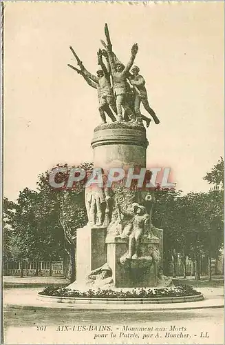 Cartes postales Aix les Bains Monument aux Morts pour la Patrie