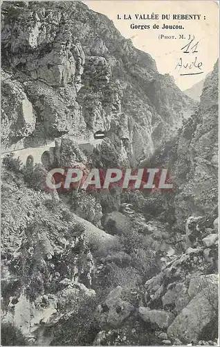 Cartes postales La Vallee du Rebenty Gorges de Joucou