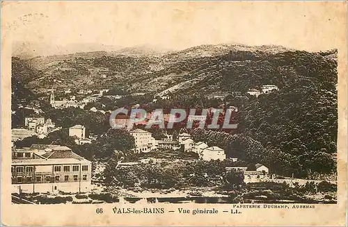 Cartes postales Vals les Bains Vue generale