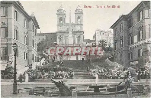 Ansichtskarte AK Roma Trinita del Monti