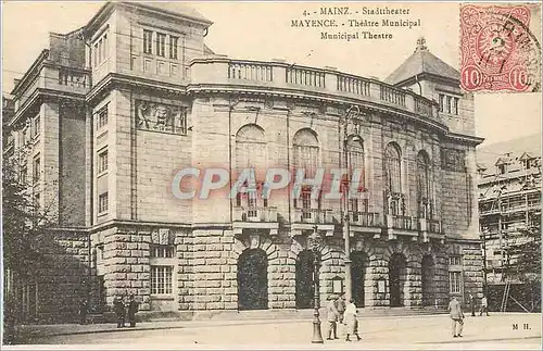 Cartes postales Mayence Theatre Municipal