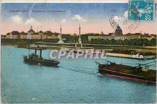 Ansichtskarte AK Dusseldorf Bateaux