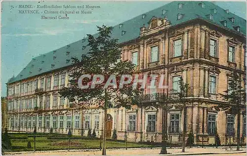 Cartes postales Mayence Chateau electoral et Musee
