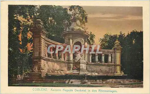 Cartes postales Coblenz Kaiserin Augusta Denkmal in den Rheinanlagen