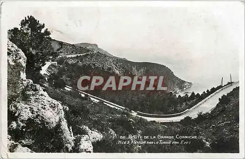 Cartes postales Route de la Grande Corniche Nice a Menton Par la Turbie Par Eze