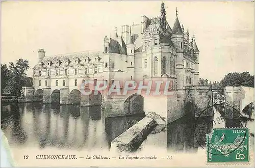 Cartes postales Chenonceaux Le Chateau La Facade orientale