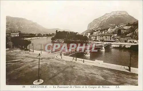 Ansichtskarte AK Grenoble Le Tournant de l'Isere et le Casque de Neron