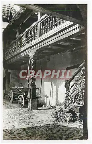 Cartes postales Riquewihr La Cour de la Maison du Nid de Cigognes
