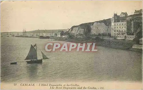 Cartes postales Cancale L'Hotel Dugueselin et les Crolles