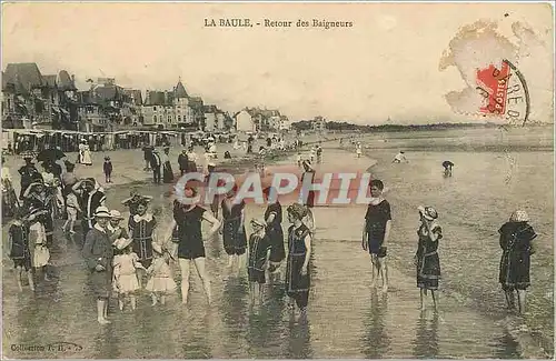 Cartes postales La Baule Retour des Baigneurs