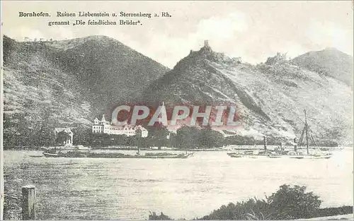 Cartes postales Bornhofen Ruinen Liebenstein u Sterrenberg a Rh