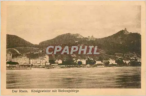 Cartes postales Der Rhein Konigswinter mit Siebengebirge