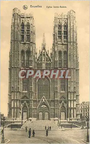 Cartes postales Bruxelles Eglise Sainte Gudule