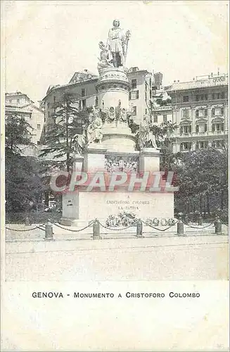 Cartes postales Genova Monumento a Cristoforo Colombo