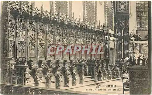 Cartes postales Louvain Eglise Ste Gertrude Les Stalles