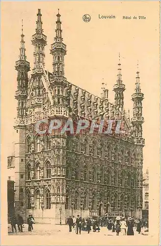 Cartes postales Louvain Hotel de Ville