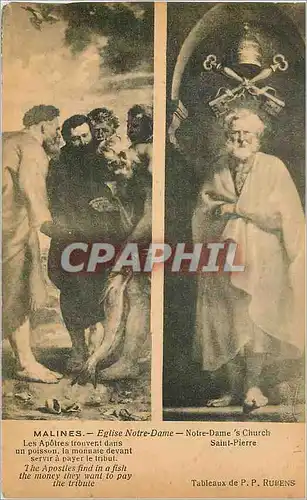 Cartes postales Malines Eglise Notre Dame Saint Pierre