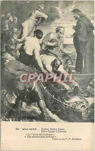 Cartes postales Malines Eglise Notre Dame La Peche miraculeuse