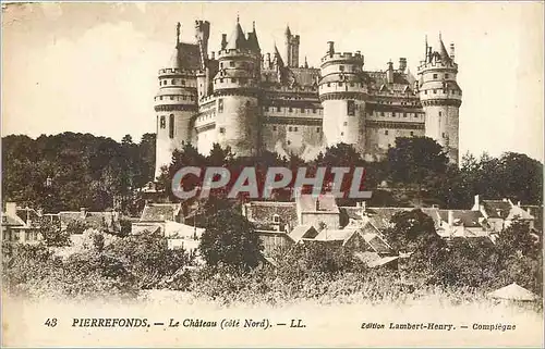 Ansichtskarte AK Pierrefonds Le Chateau Cote Nord