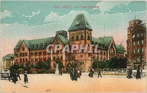 Cartes postales Metz La Poste Centrale
