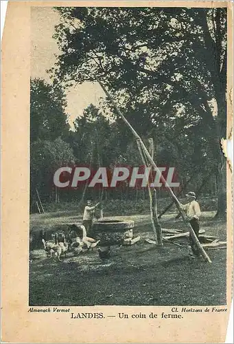 Cartes postales Landes Un coin de ferme