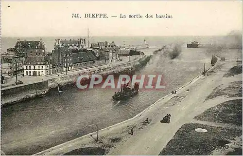 Ansichtskarte AK Dieppe Vue generale de l'Avant Port Bateau