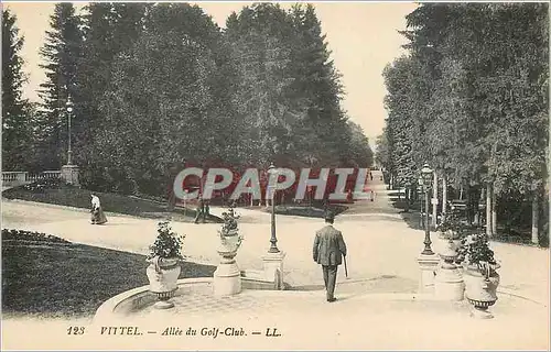Cartes postales Vittel Allee du Golf Club