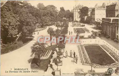 Ansichtskarte AK Bordeaux La Terrasse du Jardin Public