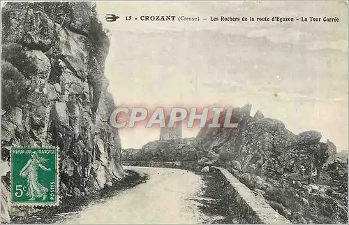 Ansichtskarte AK Crozant Creuse Les Rochers de la route d'Eguzon