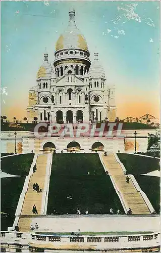Moderne Karte Paris Basilique du Sacre Coeur de Monmartre